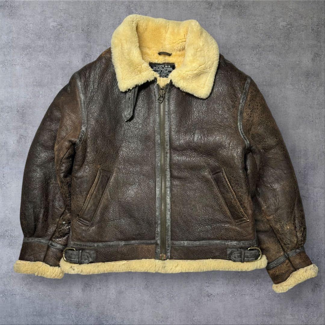 U.S.ARMY B-3 B3 フライトジャケット レザージャケット ムートン