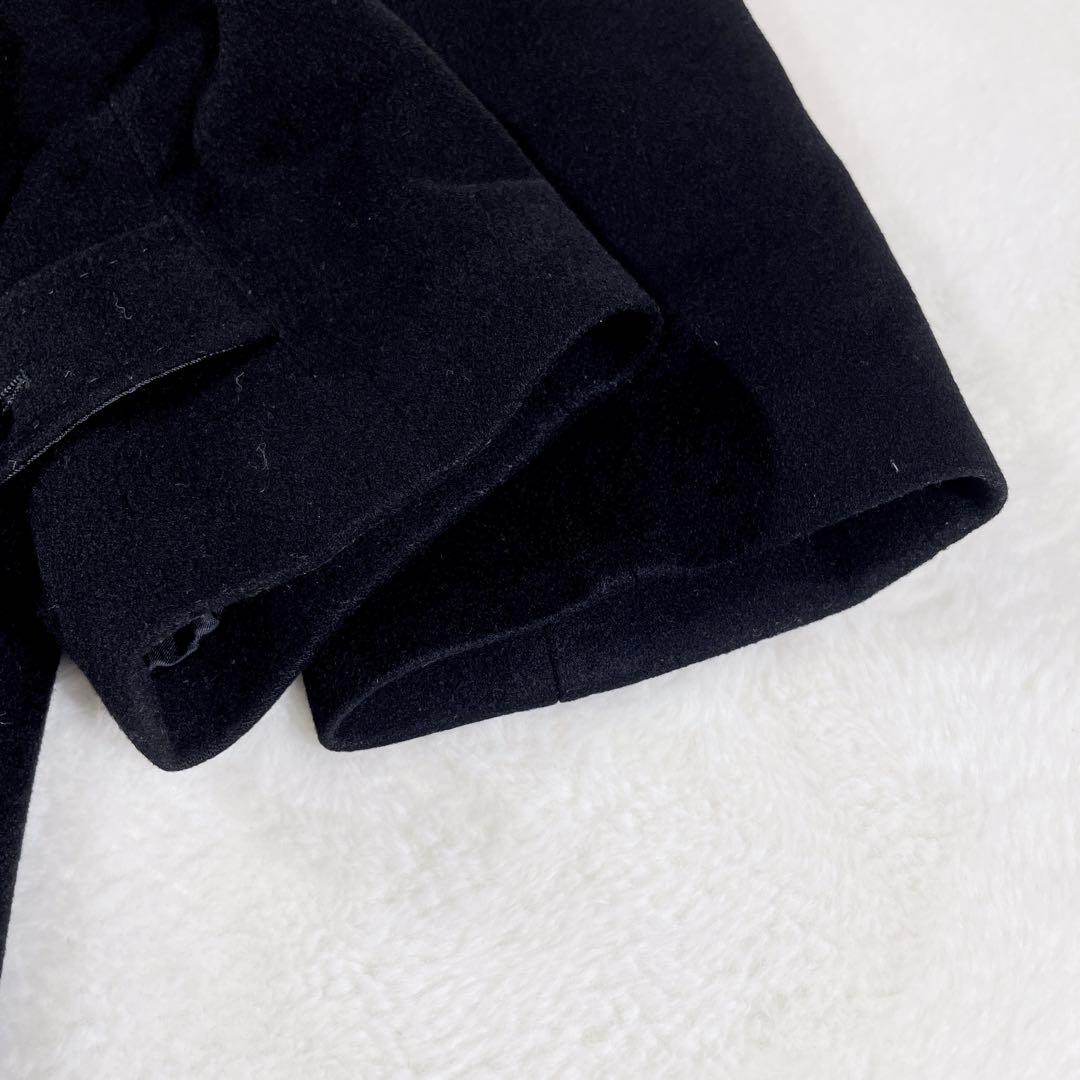 DURBAN ダーバン カシミヤ 100% コート ロング ブラック 黒