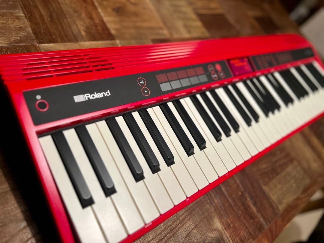 Roland GO:KEYS 61鍵 赤 譜面台 スタンド