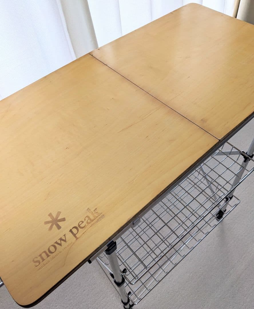 【廃番】 peak フィールドキッチンテーブルとガビングフレームのセット