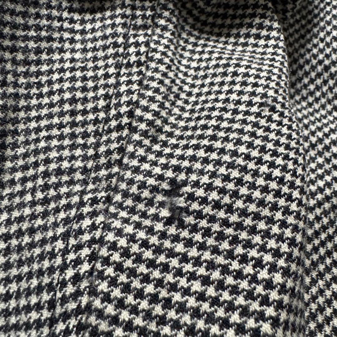 バーバリーブラックレーベル　パデッドコート　ノバチェック　千鳥柄　ラビットファー