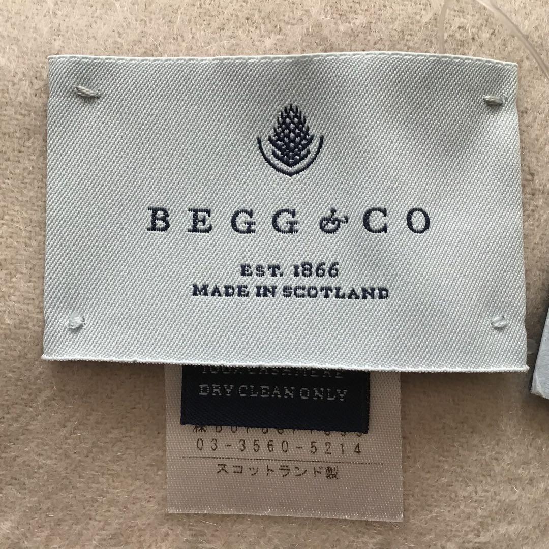 別注DEUXIEME CLASSE新品BEGG&COカシミヤ100％大判ストール