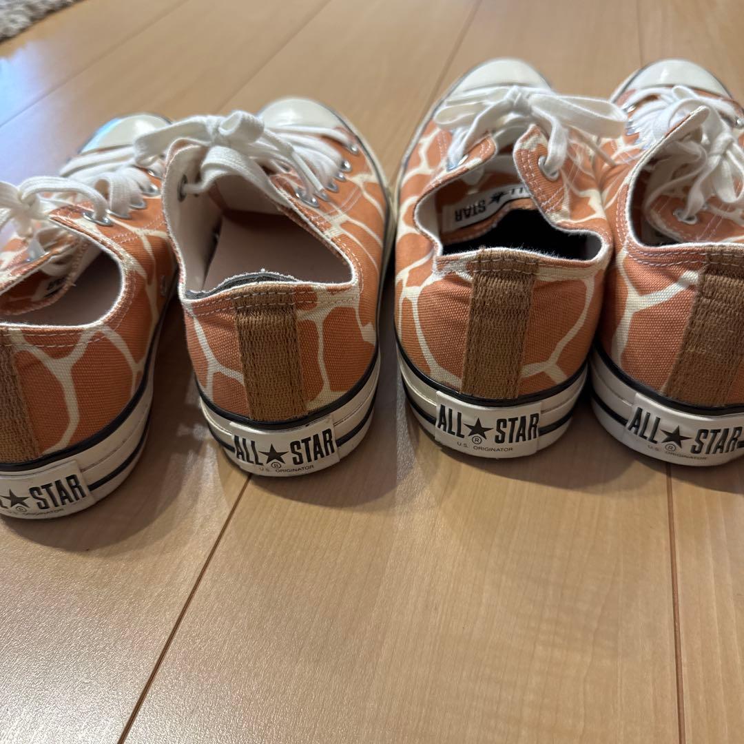 3足　ALL STAR スニーカーセット　キリン柄　家族ルック