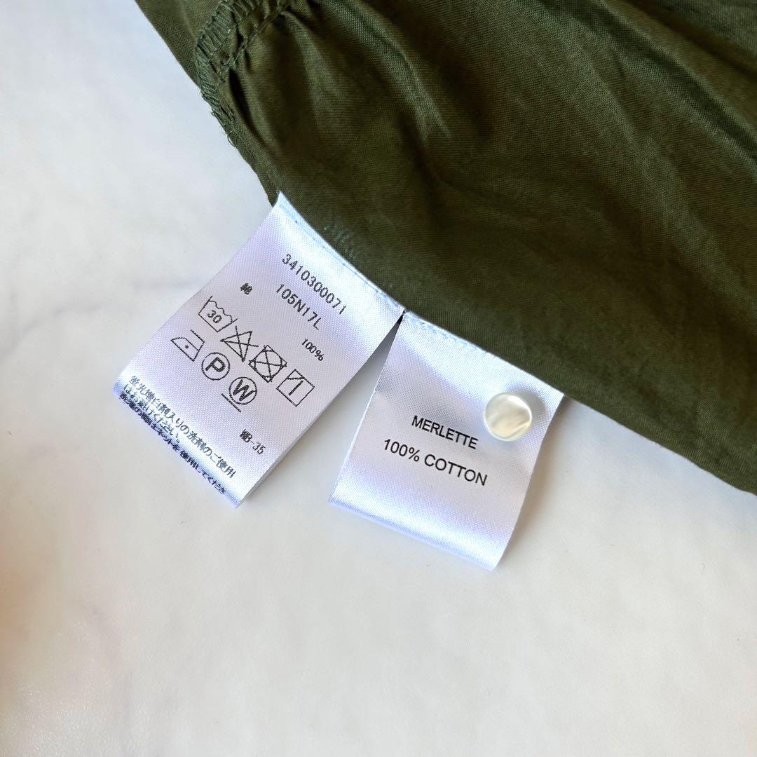 未使用級 Merletteマーレット ソリマン ティアードワンピース カーキ希少