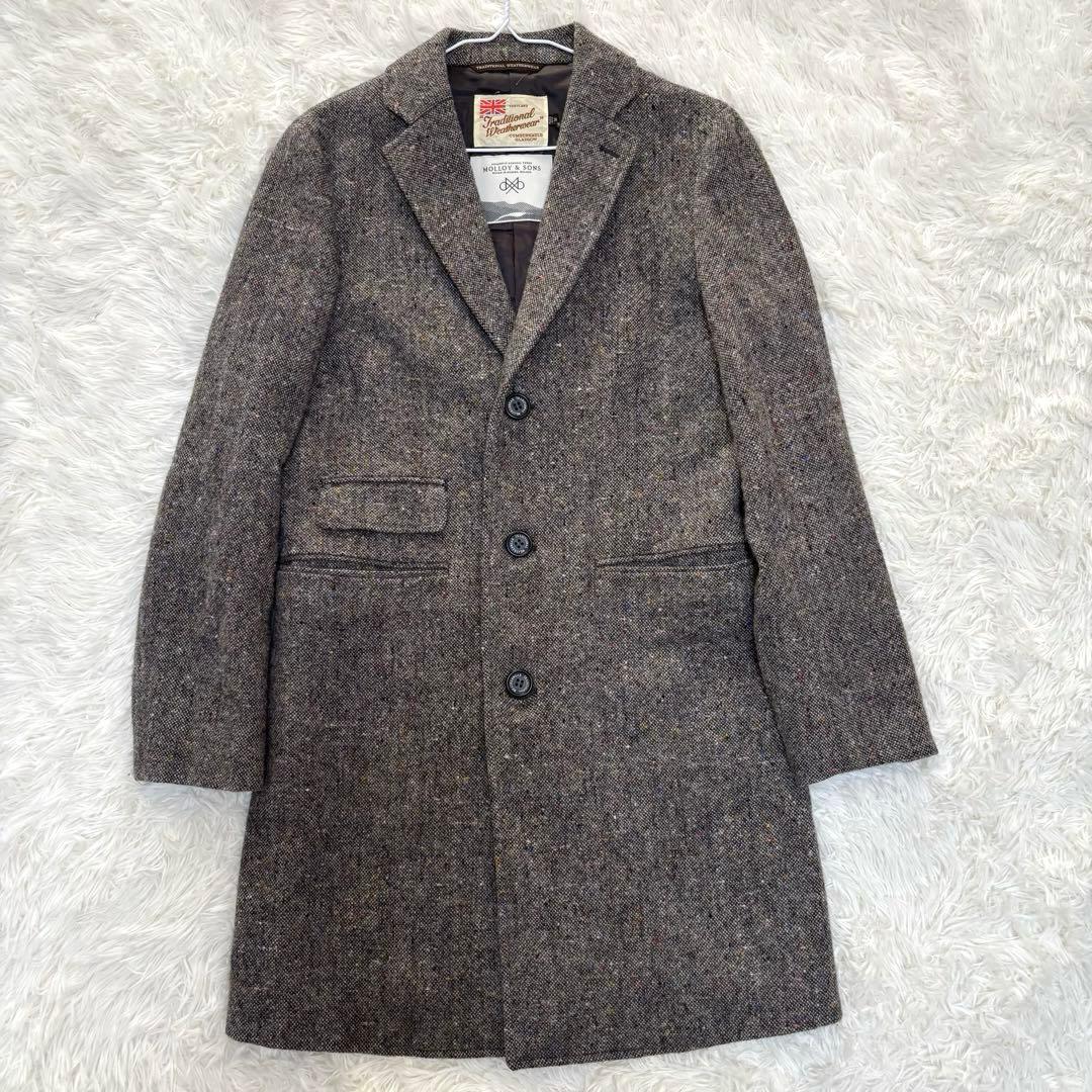 トラディショナルウェザーウェア BEAMS別注 チェスターコート ツイード S