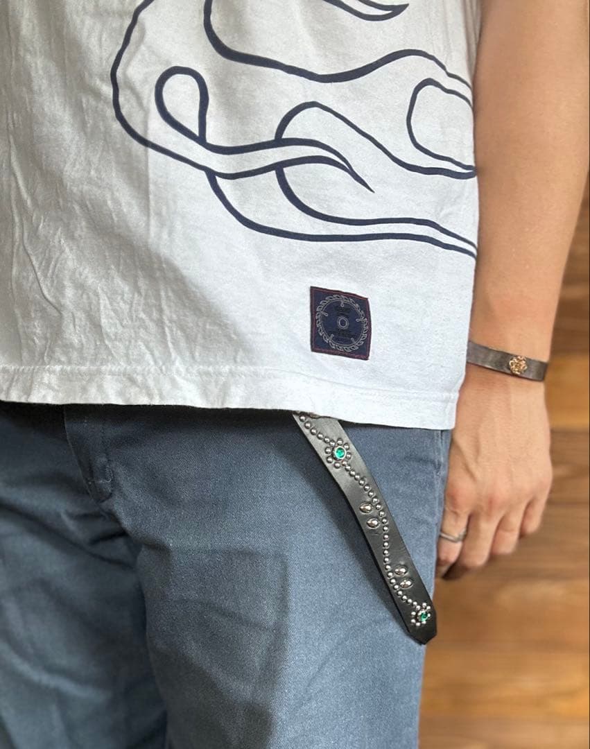 スタッズナローベルト22mm幅　ダブルリーフhtcナロー好き