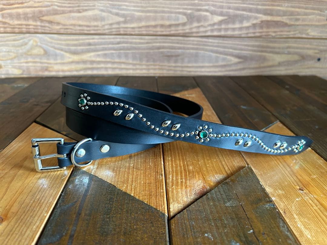 スタッズナローベルト22mm幅　ダブルリーフhtcナロー好き