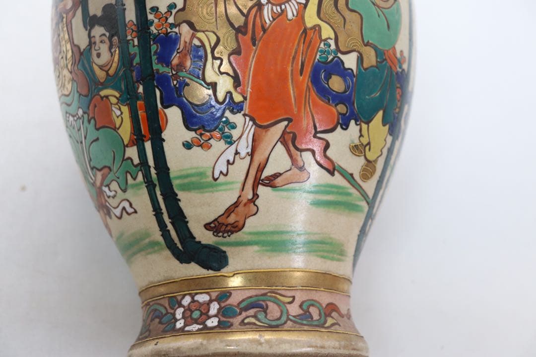 時代　薩摩焼　人物紋　送料込み250312