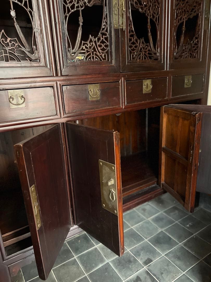 アンティークアジアンシェルフ棚