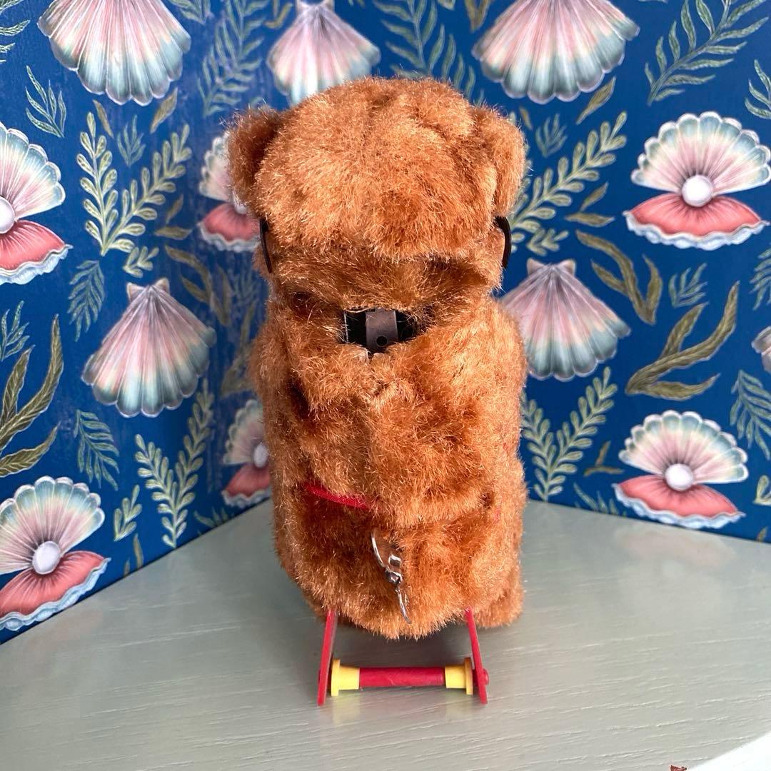 アンティーク ビンテージベア ゼンマイ仕掛け 編み物ベア max carl