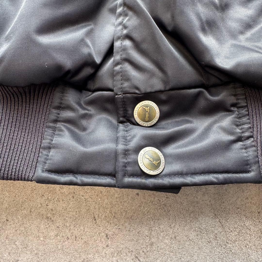 極美品 CANTERBURY オールブラックス スタジャン XL キャップ付き