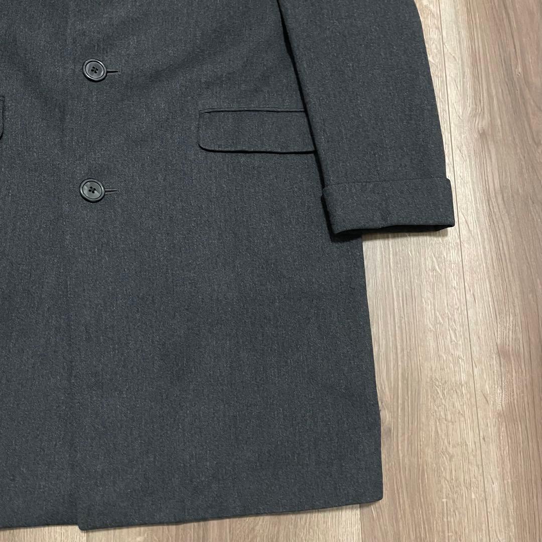 70s vintage aquascutum チェスターコート チャコールグレー