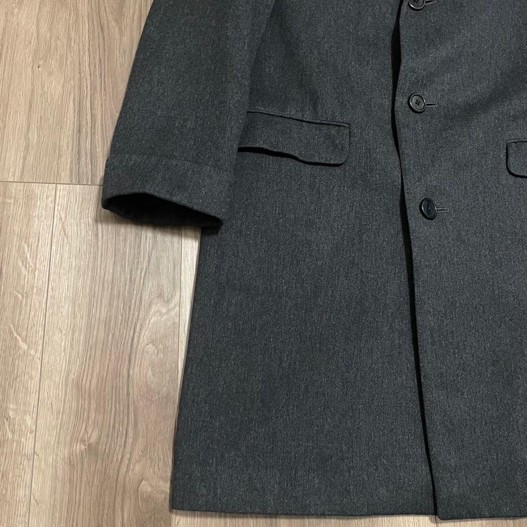 70s vintage aquascutum チェスターコート チャコールグレー
