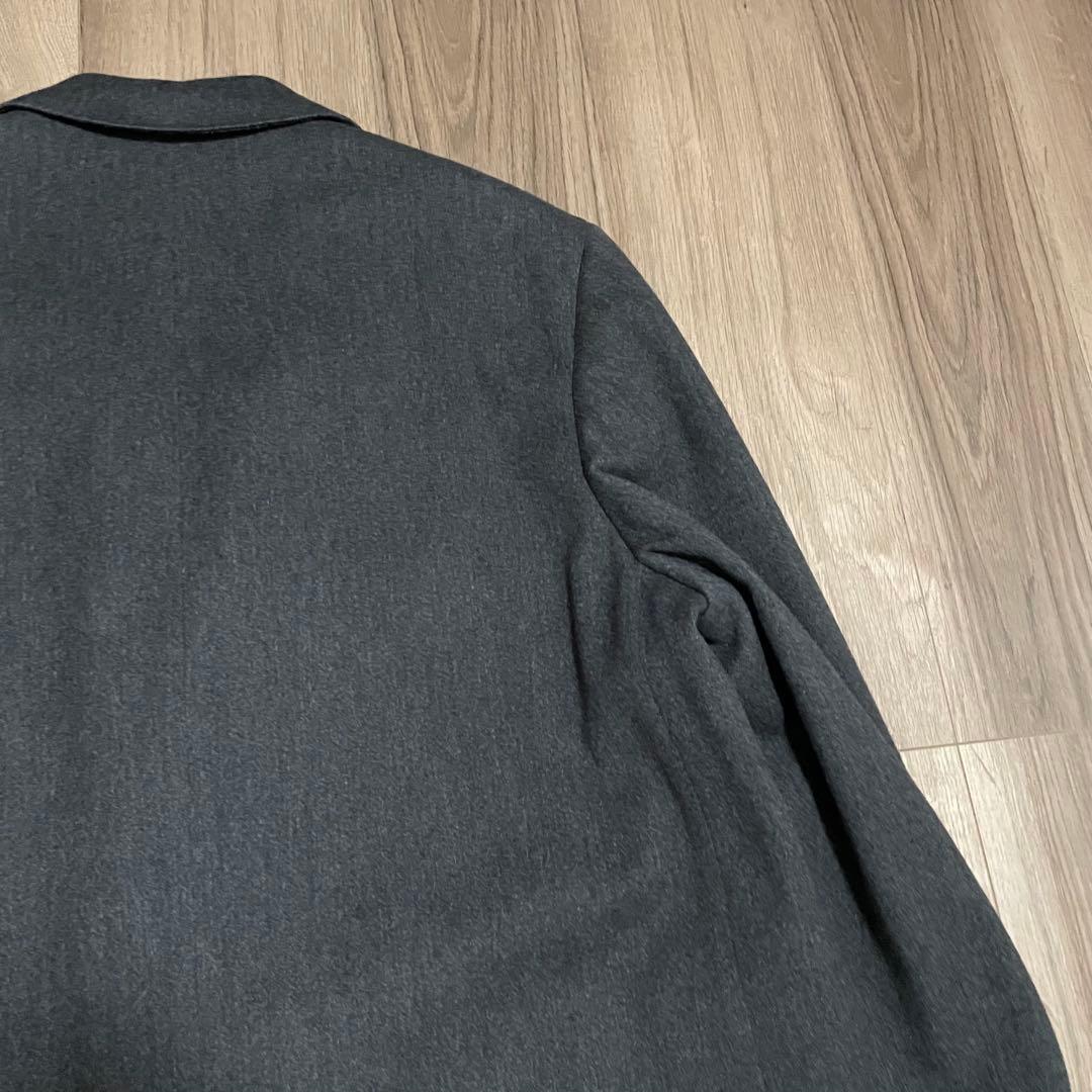 70s vintage aquascutum チェスターコート チャコールグレー