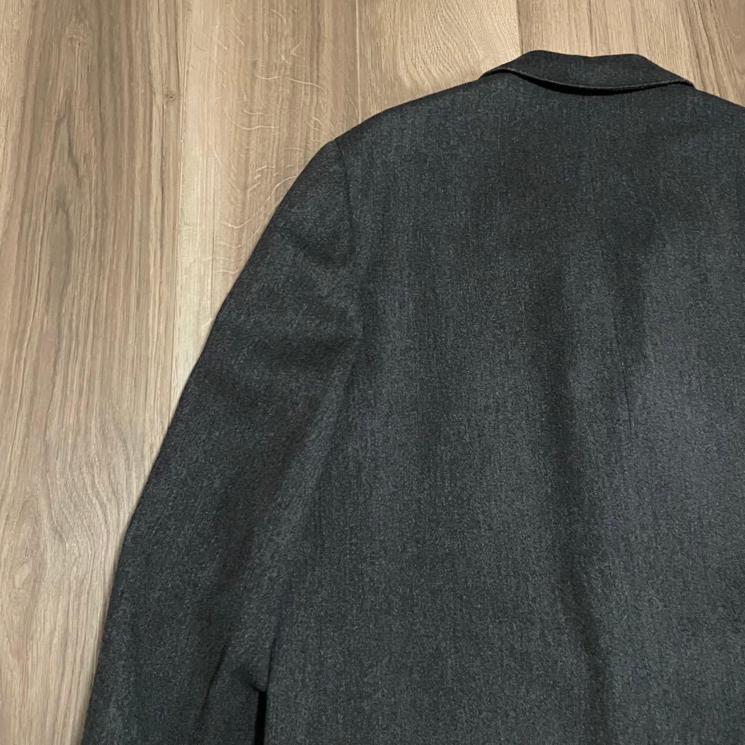 70s vintage aquascutum チェスターコート チャコールグレー