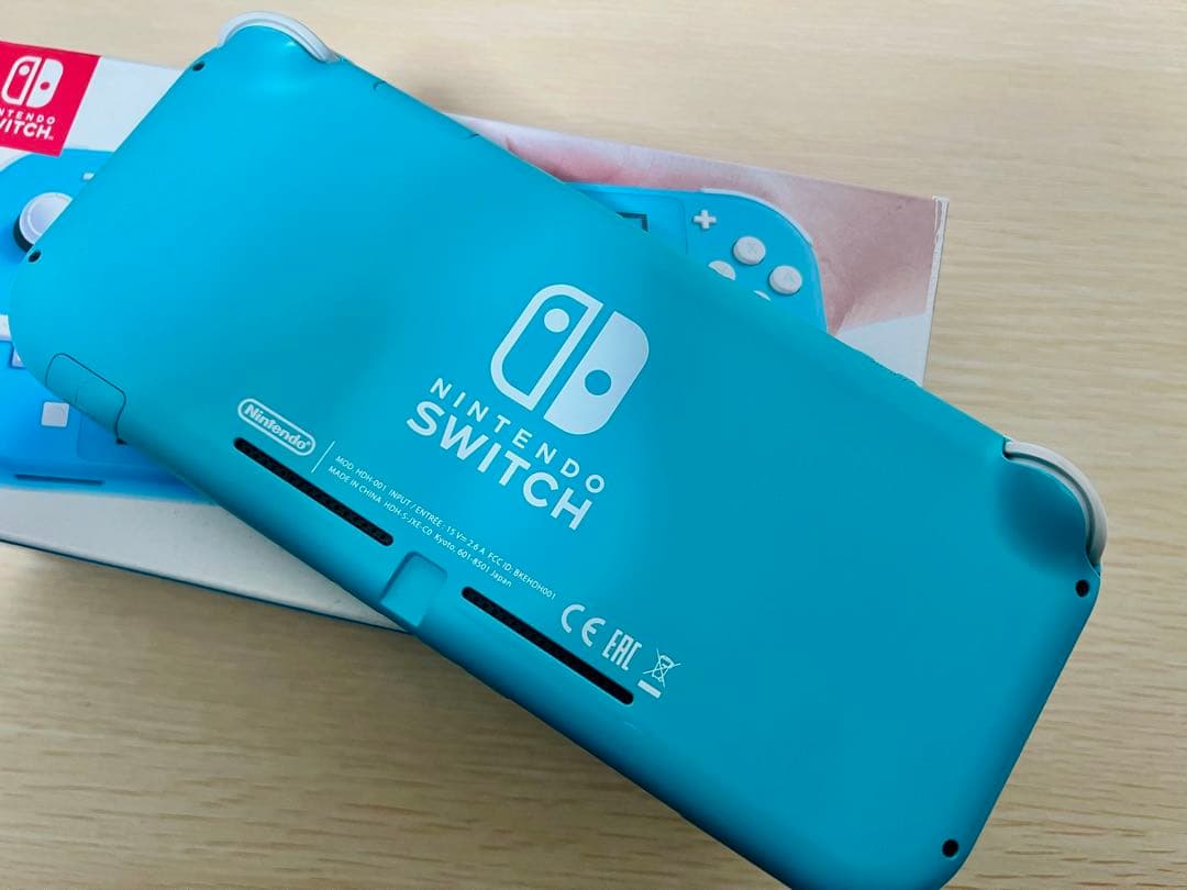 任天堂Switch Lite ターコイズ 本体＋外箱＋充電器+セーフティガイド