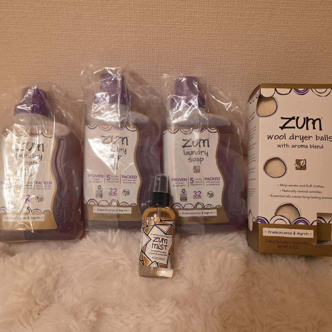 Zum laundry soap フランキンセンス & ミルラ 4点セット!