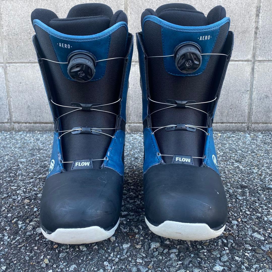 美品】FLOW AERO COILER スノーボードブーツ 26cm ブルー