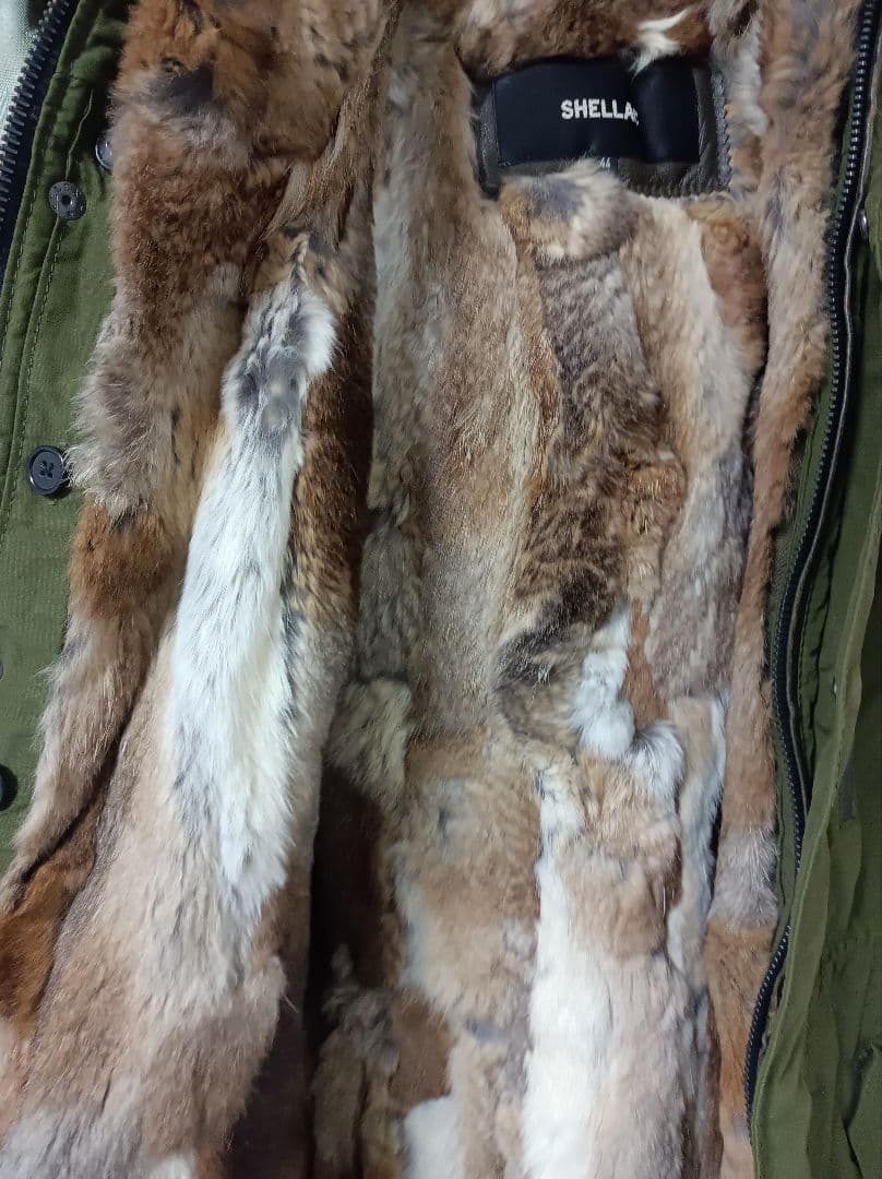 SHELLAC M51 モッズコート44カーキ /レザーライダース5351