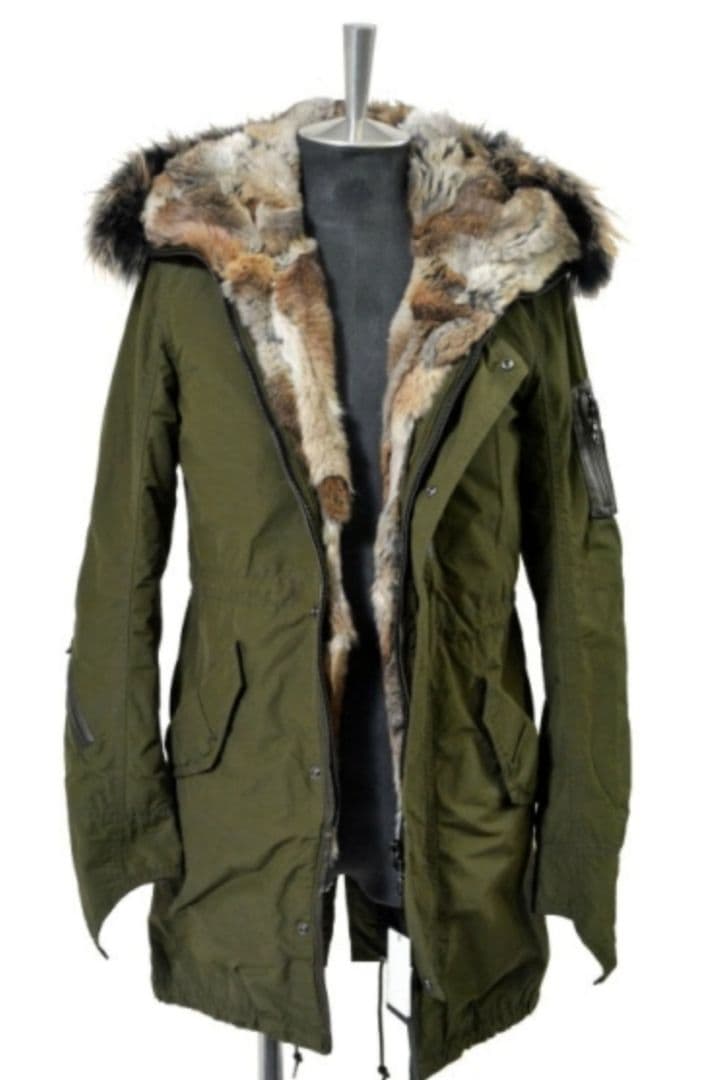 SHELLAC M51 モッズコート44カーキ /レザーライダース5351