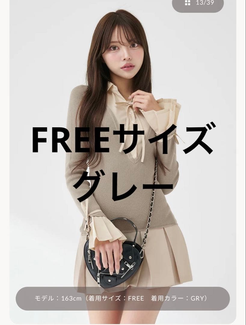 Darich シャツドッキングプリーツミニワンピース Free GRY - メルカリ