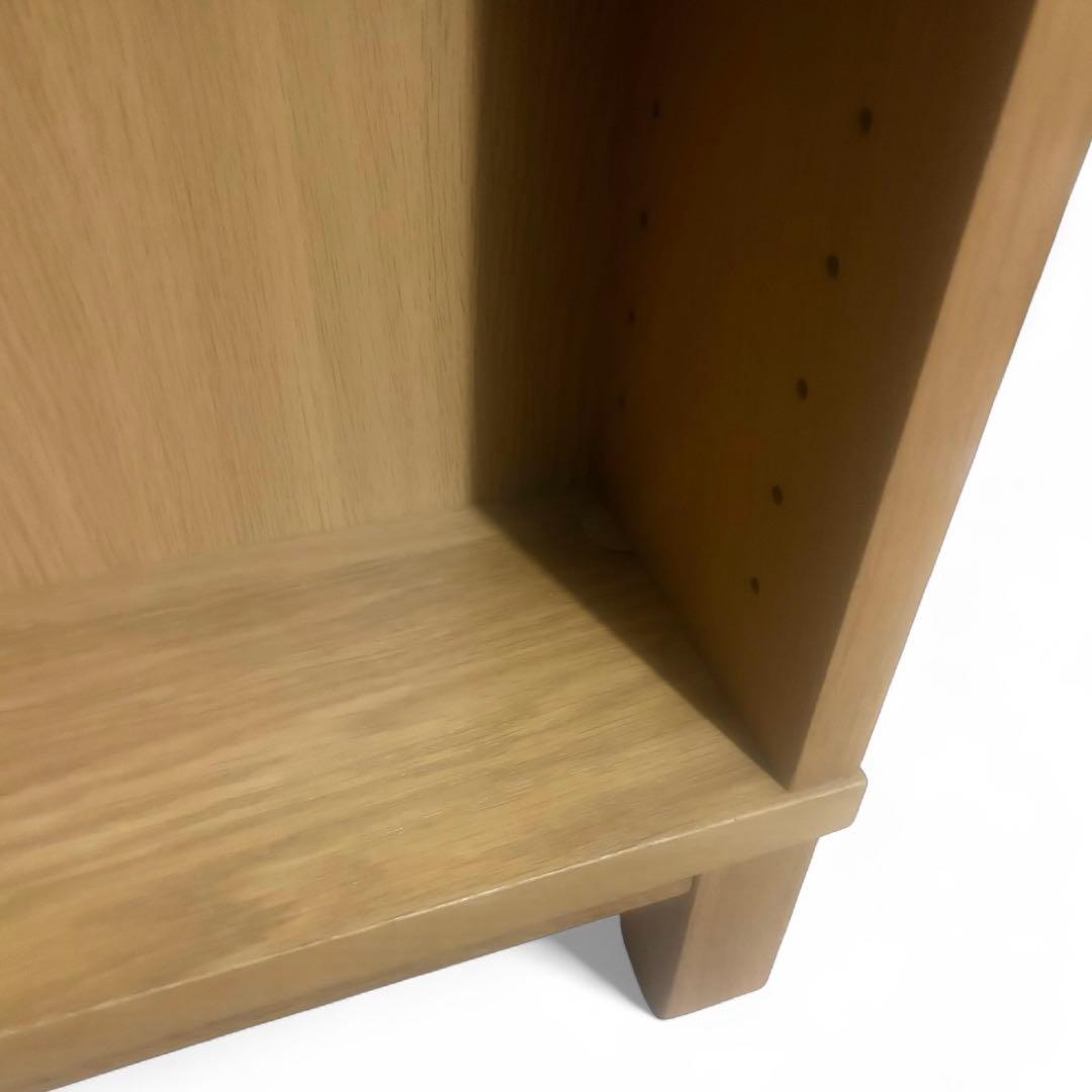 【３】無印良品 オーク材 薄型ラック コーナー用 小 奥行16cm