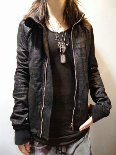 ☆リックオウエンス インターシャ レザー☆ライダース - メルカリ