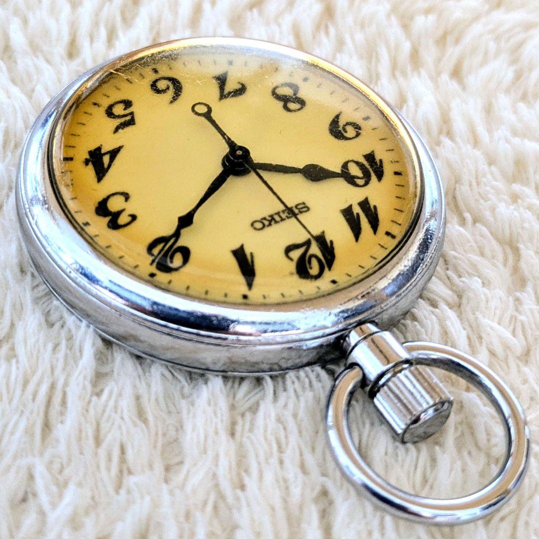 鉄道時計 SEIKO鉄道懐中時計 JR西日本 蓄光(ルミブライト) 正常稼動品