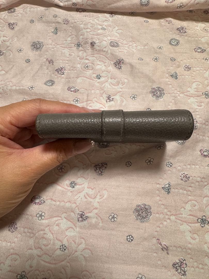 値下げ！YSL グレー レザー キーケース