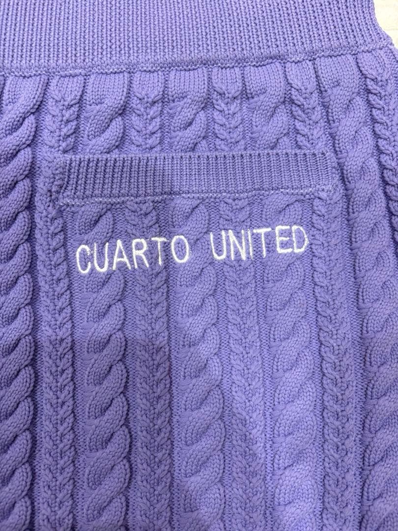【未使用】CUARTO UNITED セットアップ 上下　スカート パープル
