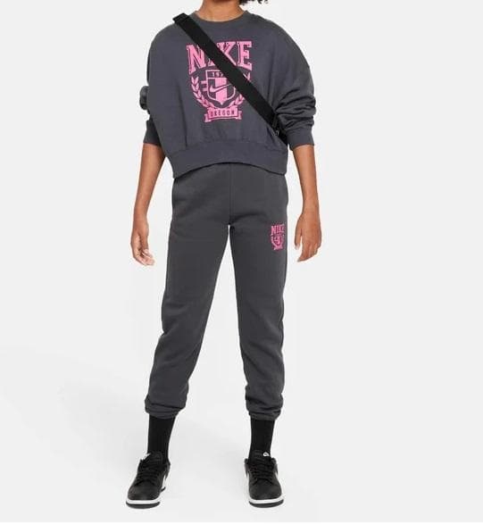 150 グレー ピンク ナイキ トレンド クルー パンツ セットアップ