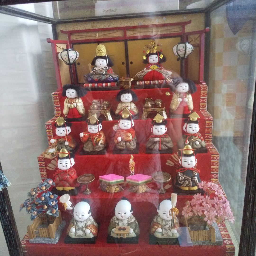 昭和レトロ 雛人形 ガラスケース入り - メルカリ
