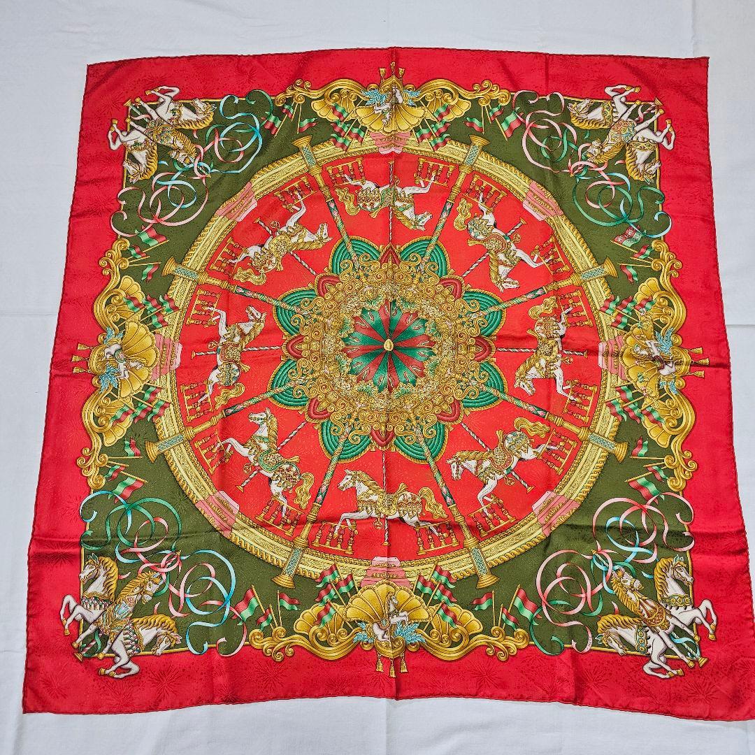 エルメス HERMES カレ90 CARRE シルクスカーフ メリーゴーランド