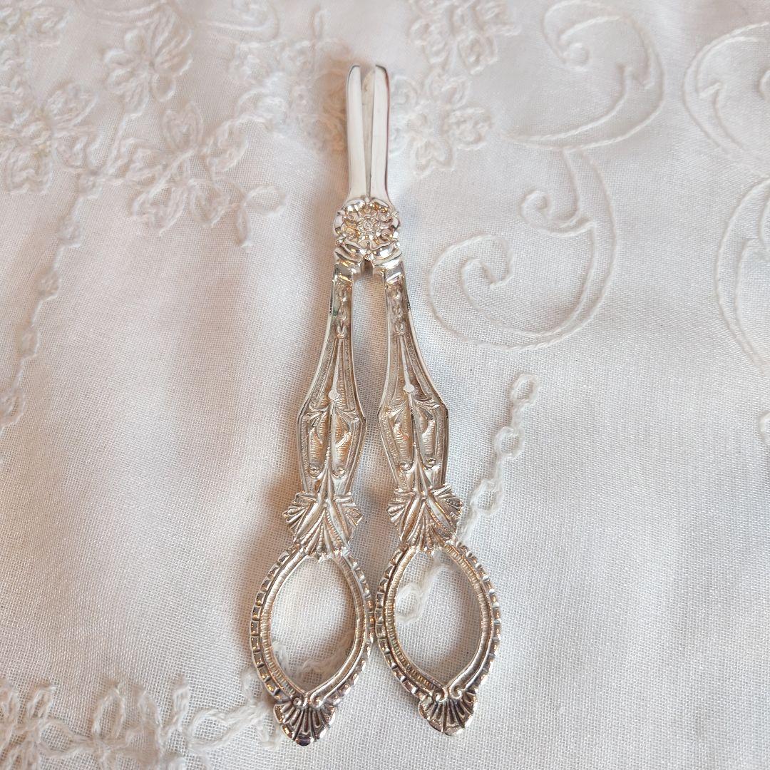 マッピング＆ウエッブ　グレープシザー　シルバープレート　アンティーク　イギリス