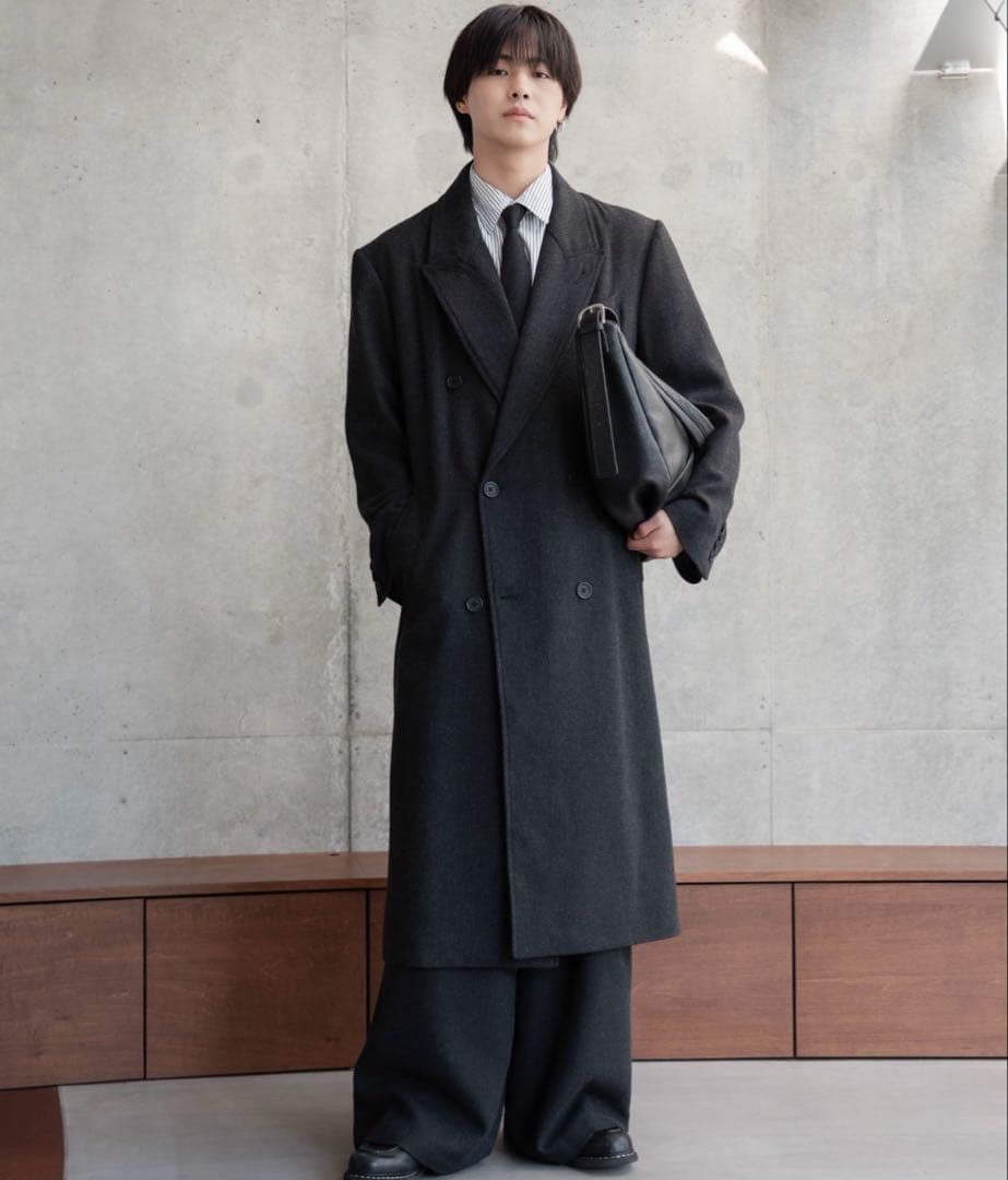 sinss ツイード コート チャコール XS 完売品 - メルカリ