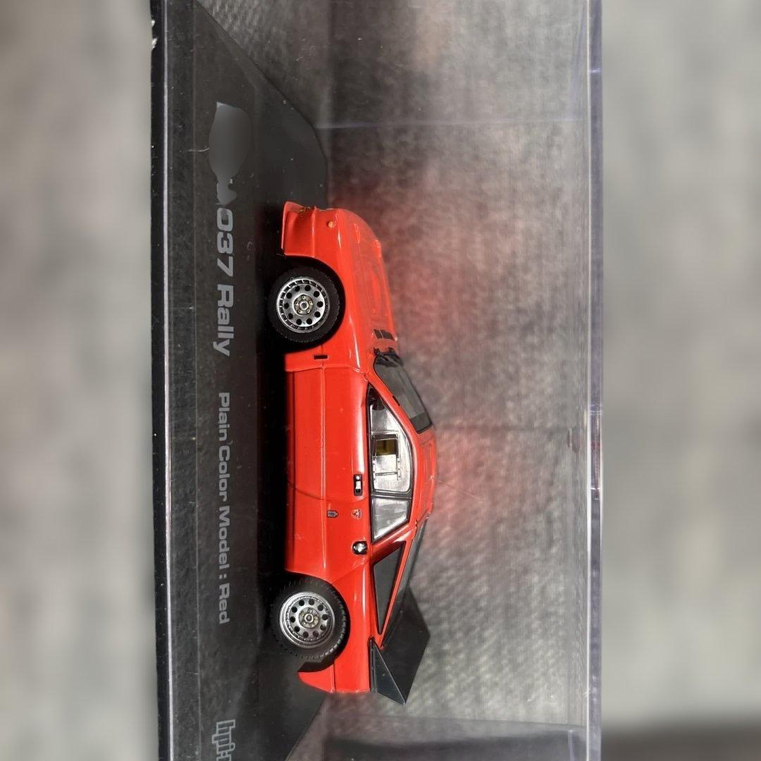 ランチア 037 ラリー プレインカラーモデル レッド 1/43 hpi