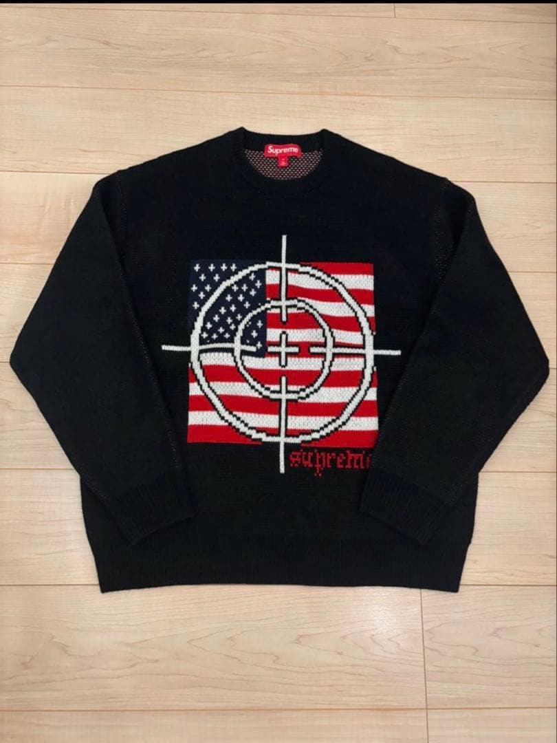 supreme target sweater black M - メルカリ