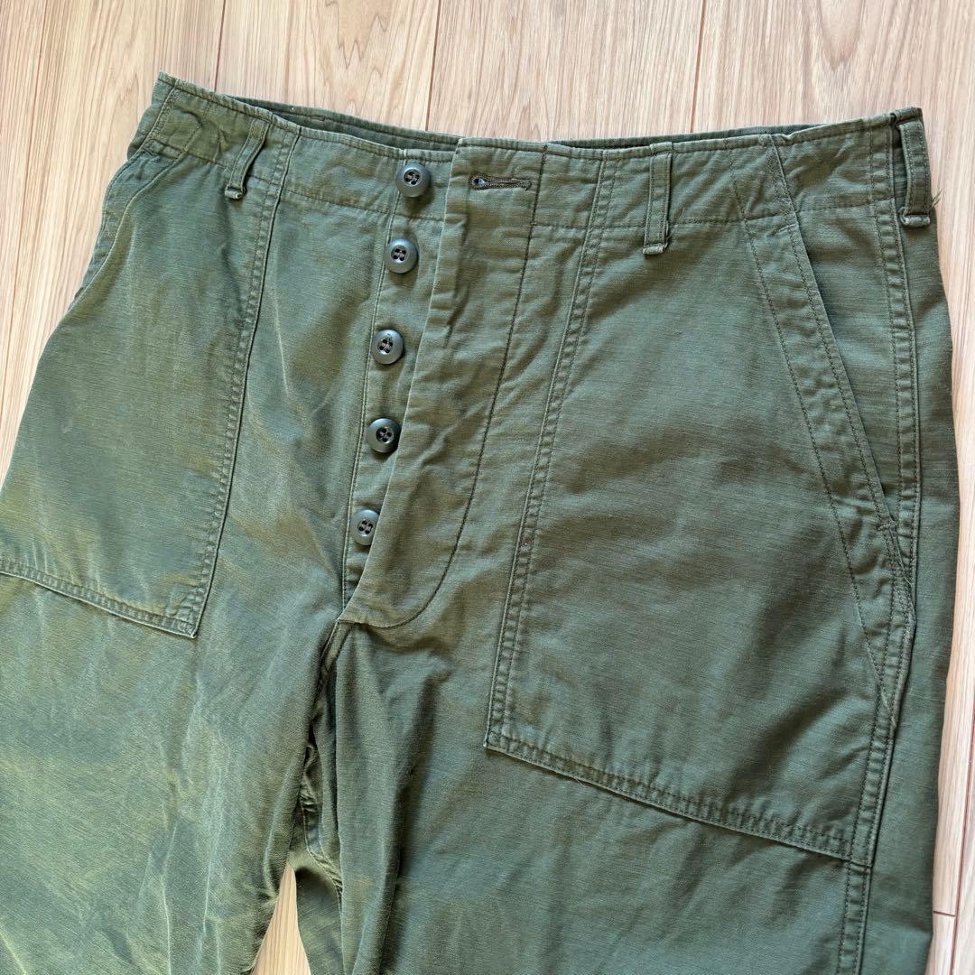 CIOTA シオタ スビンコットンムラ糸バックサテンベイカーパンツ カーキ 5