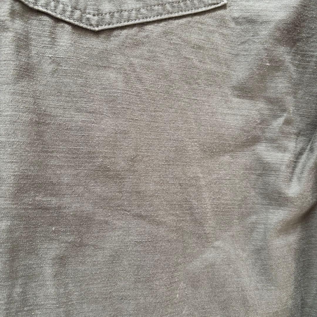 CIOTA シオタ スビンコットンムラ糸バックサテンベイカーパンツ カーキ 5