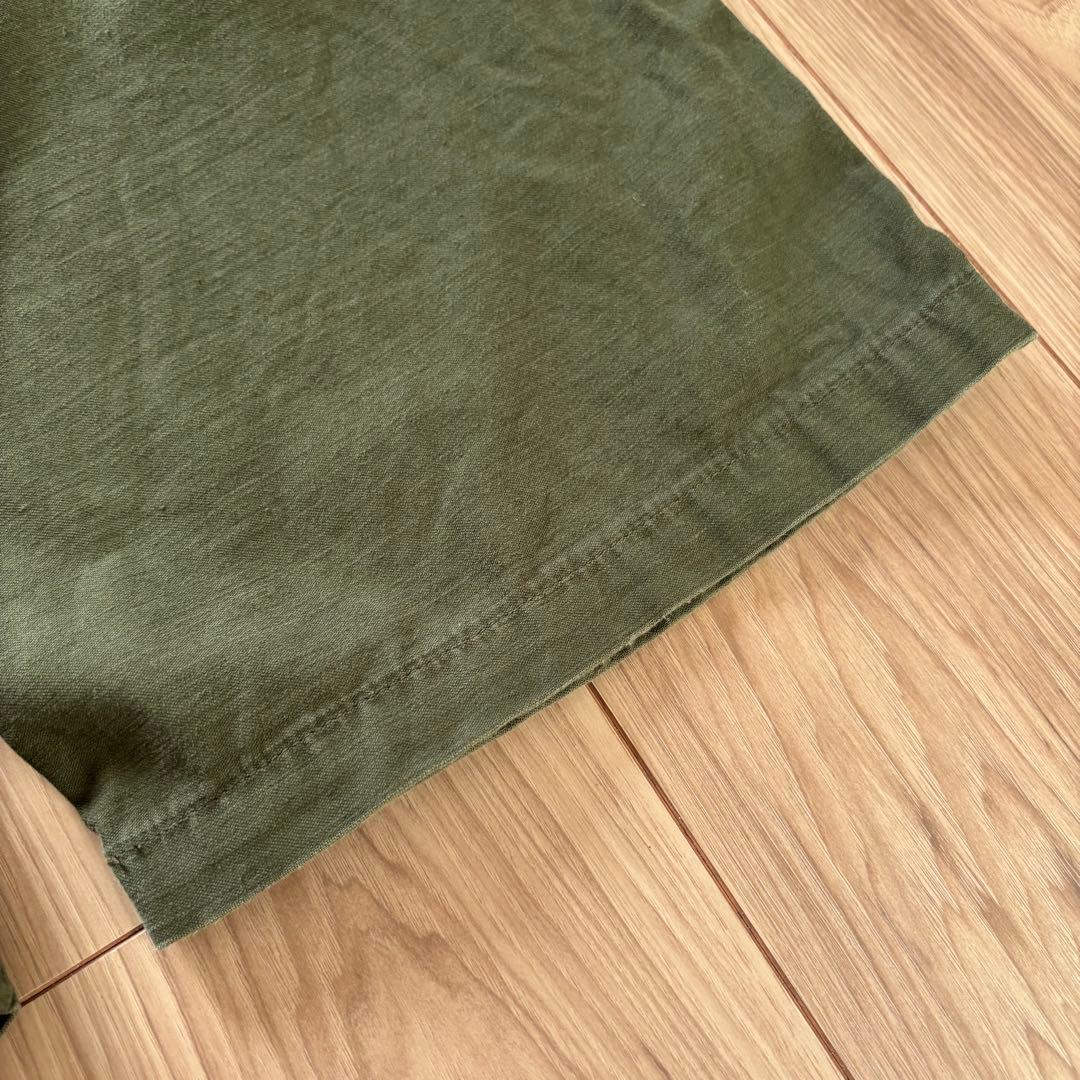 CIOTA シオタ スビンコットンムラ糸バックサテンベイカーパンツ カーキ 5