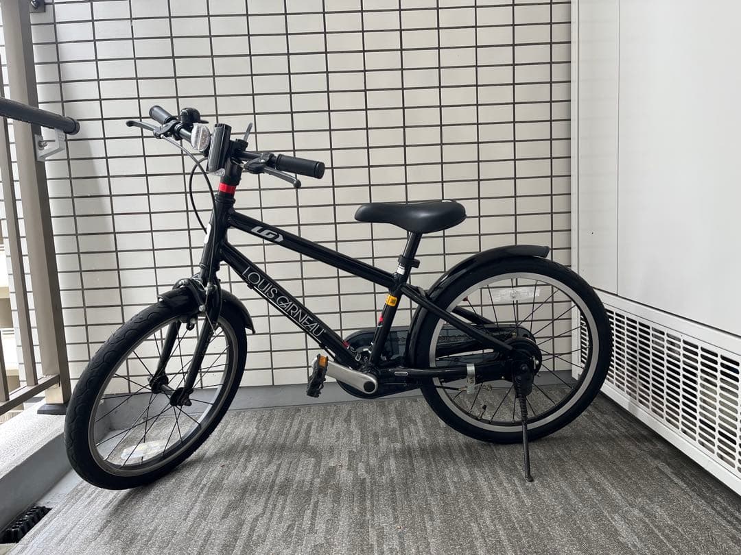 ルイガノ 子供用自転車 k18lite 18インチ ブラック 泥よけ・ライト付き