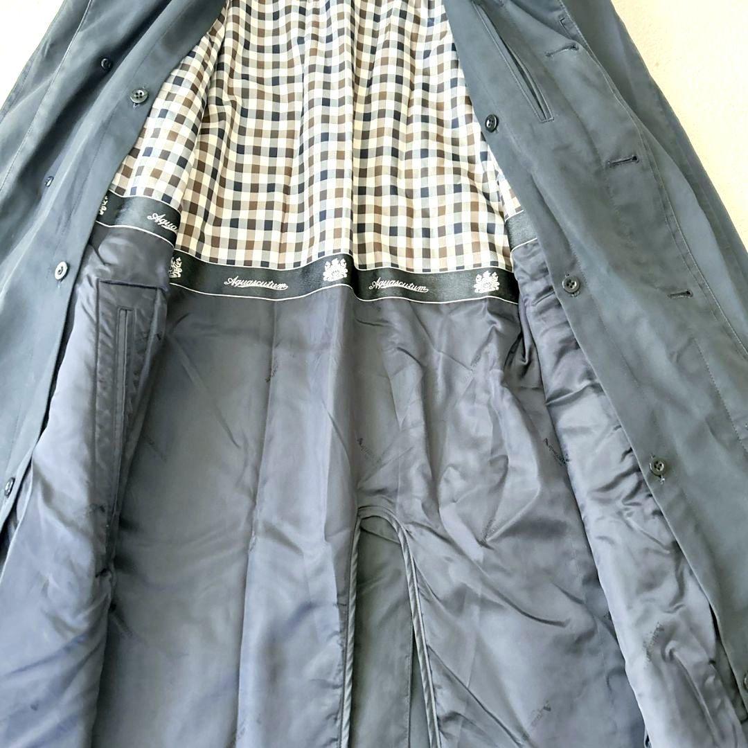 【近年モデル】アクアスキュータム ステンカラーコート ライナー ネイビー XL