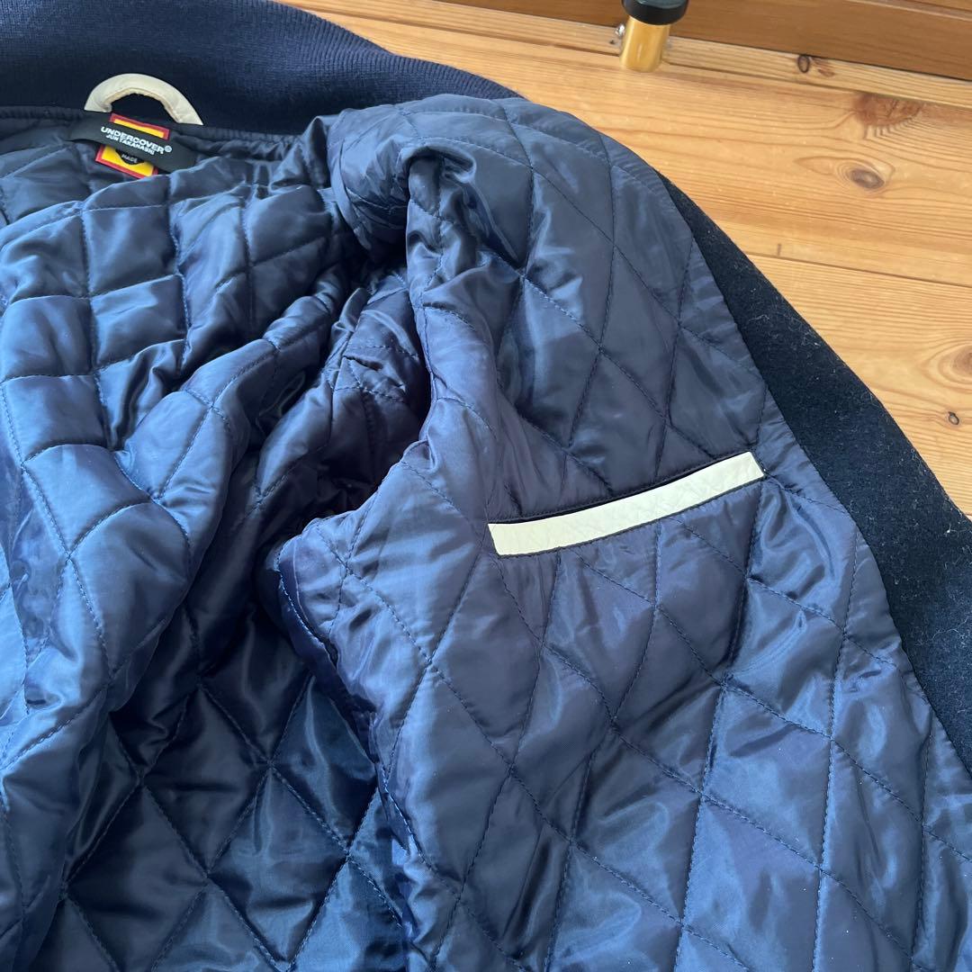 美品　ヒューマンメイド　アンダーカバースタジャン袖の星紺