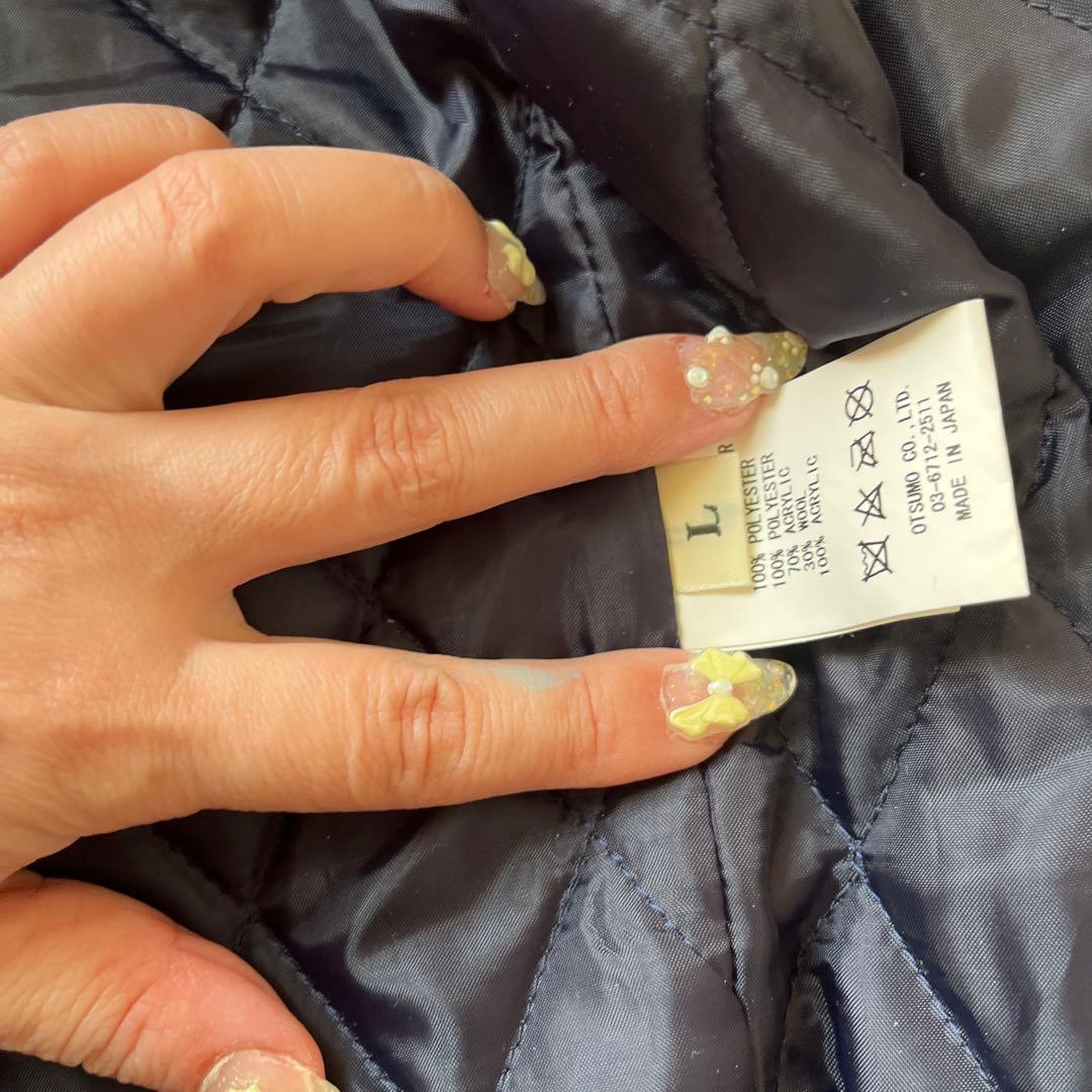 美品　ヒューマンメイド　アンダーカバースタジャン袖の星紺