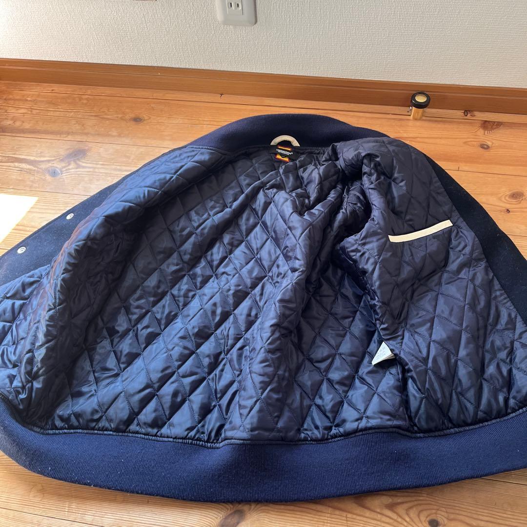 美品　ヒューマンメイド　アンダーカバースタジャン袖の星紺