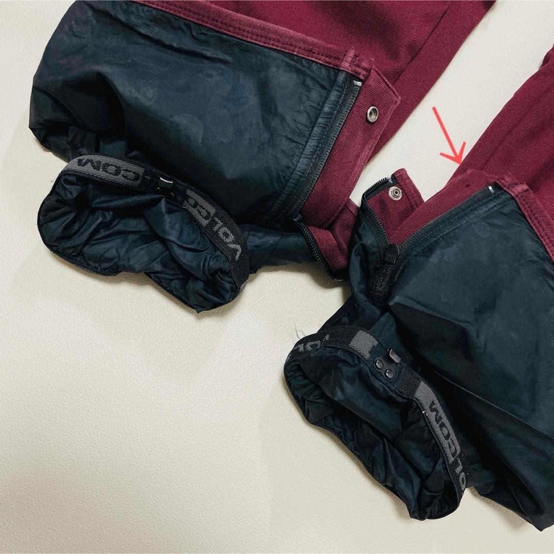 6673【美品】ボルコム　パンツ　無地　レディース　スノボウェア　ボルドー