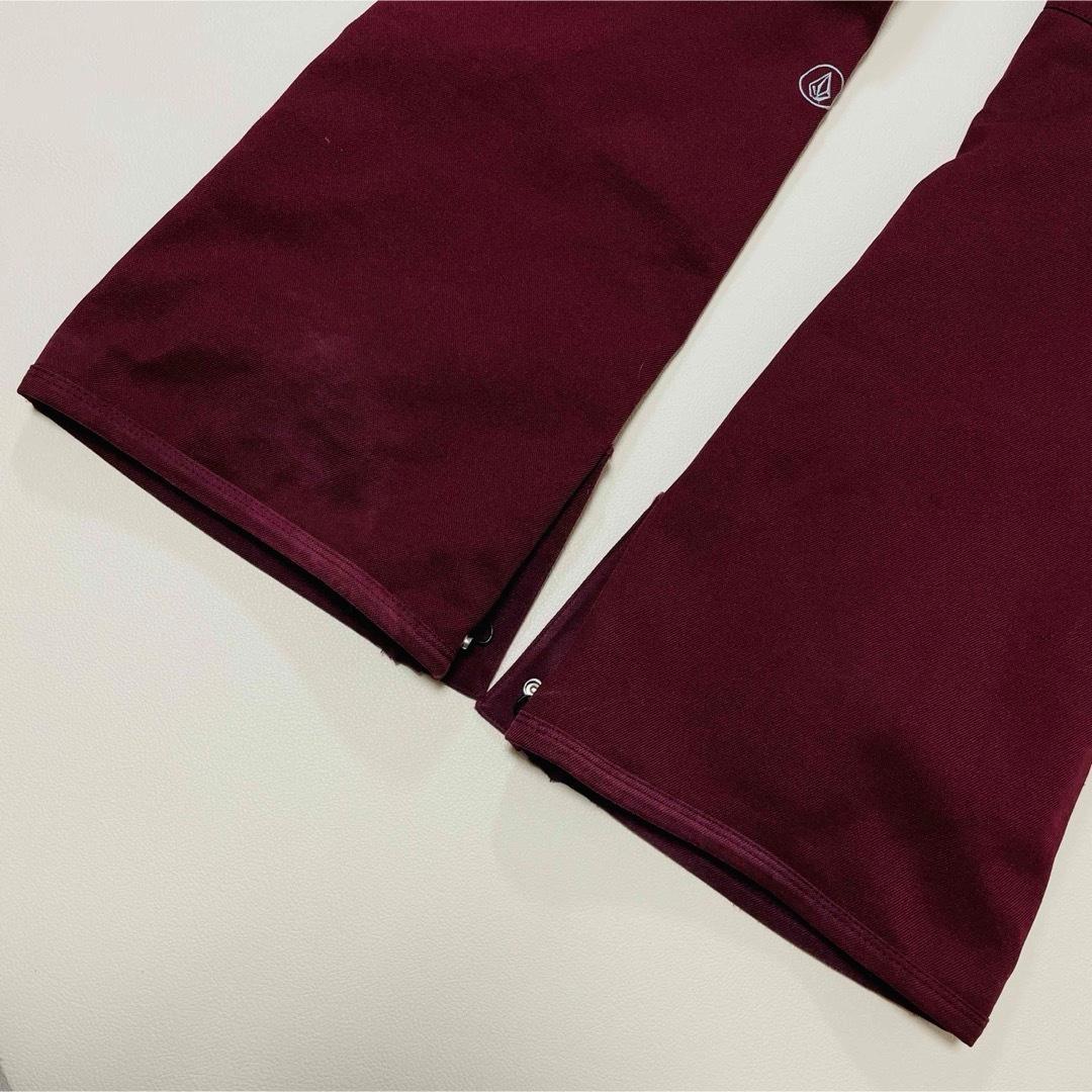 6673【美品】ボルコム　パンツ　無地　レディース　スノボウェア　ボルドー