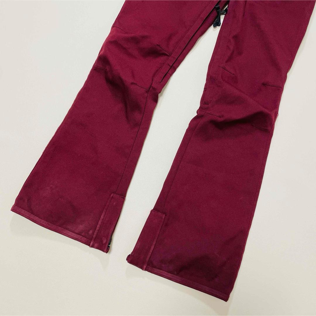 6673【美品】ボルコム　パンツ　無地　レディース　スノボウェア　ボルドー