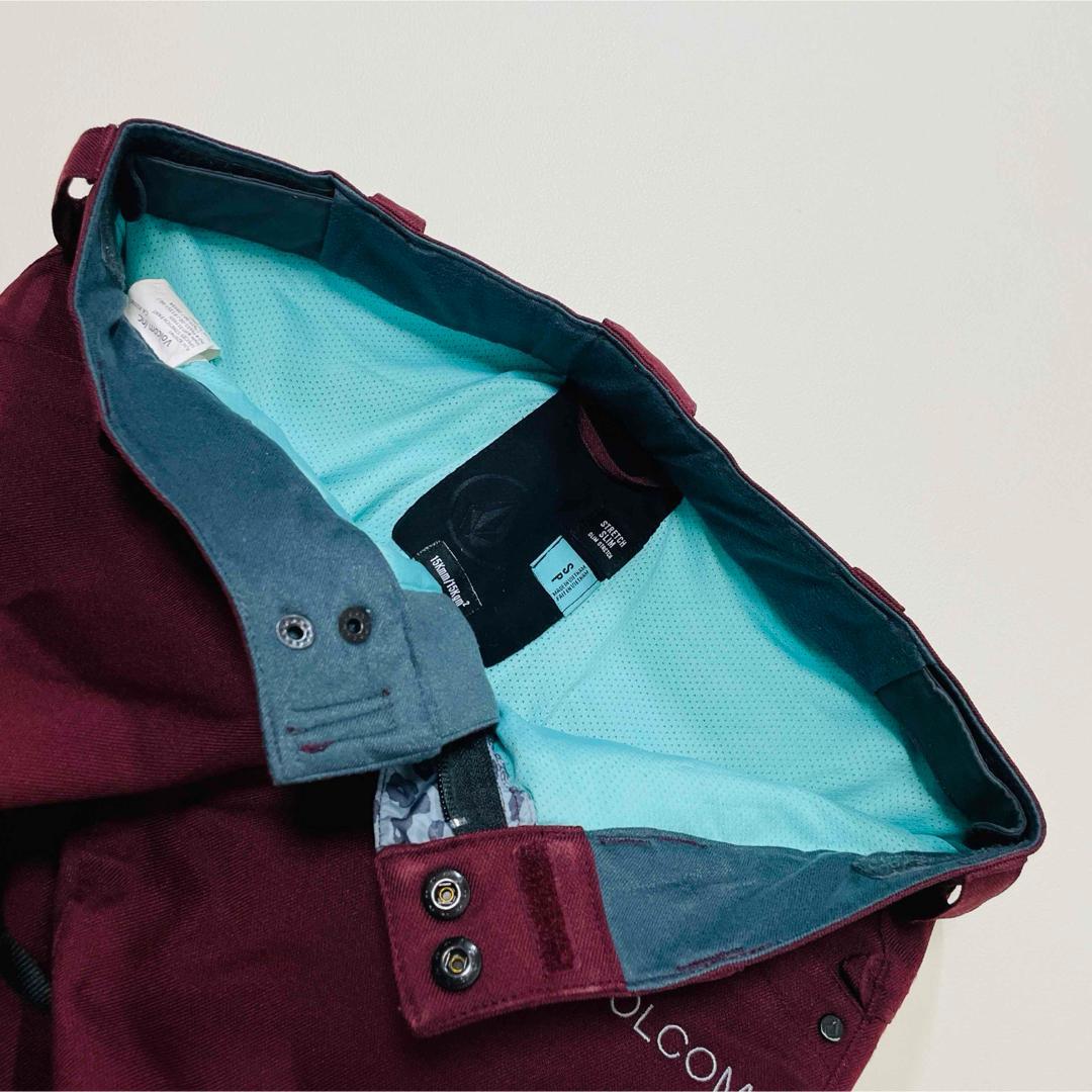 6673【美品】ボルコム　パンツ　無地　レディース　スノボウェア　ボルドー