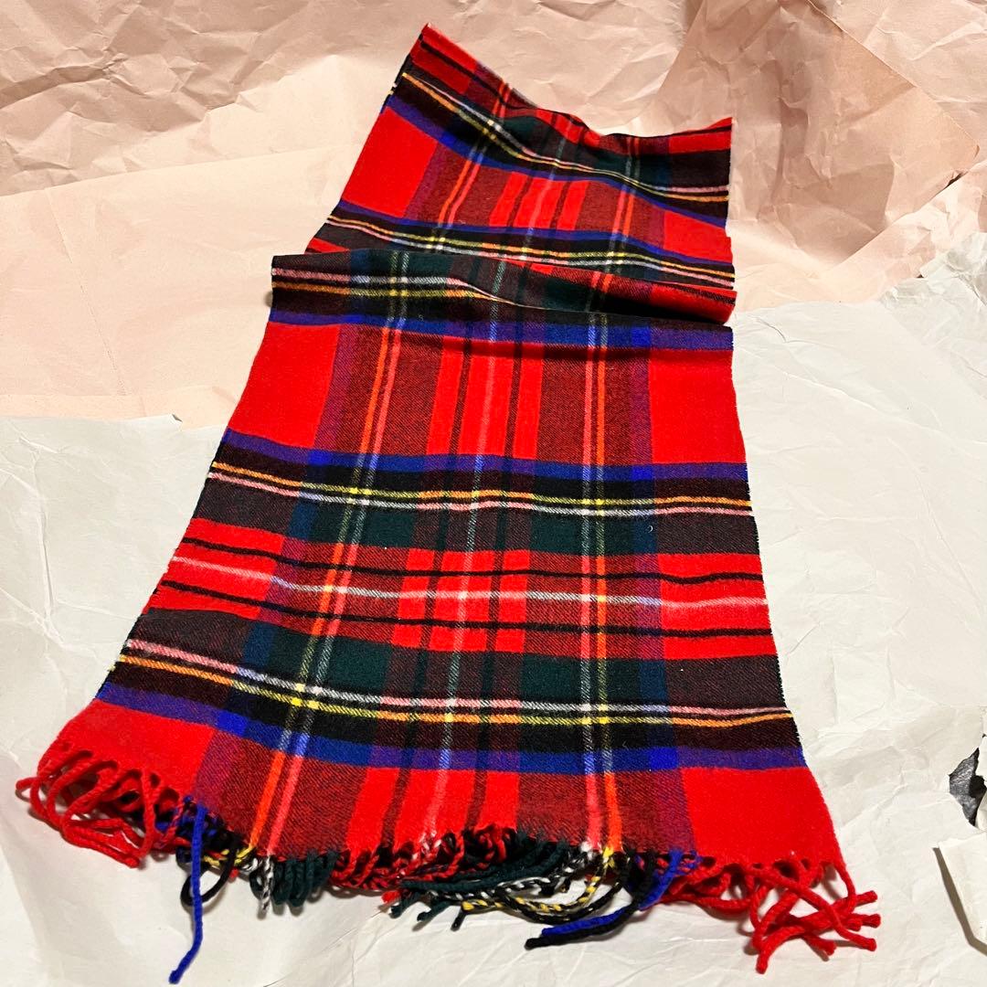 【ジョンストンズ オブ エルガン】【ロイヤルスチュワート】 カシミヤ ストール